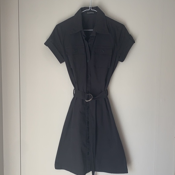 Club Monaco Navy Blue Button Up Dress - Picture 7 of 7